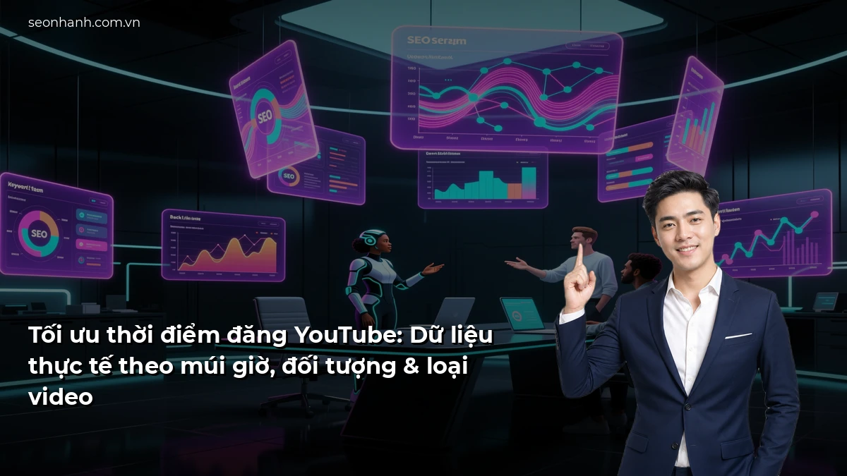 Tối ưu thời điểm đăng YouTube: Dữ liệu thực tế theo múi giờ, đối tượng & loại video