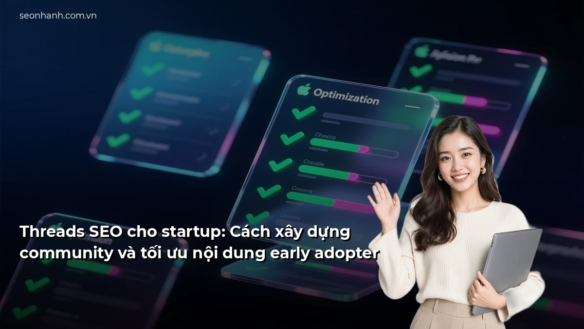 Threads SEO cho startup: Cách xây dựng community và tối ưu nội dung early adopter