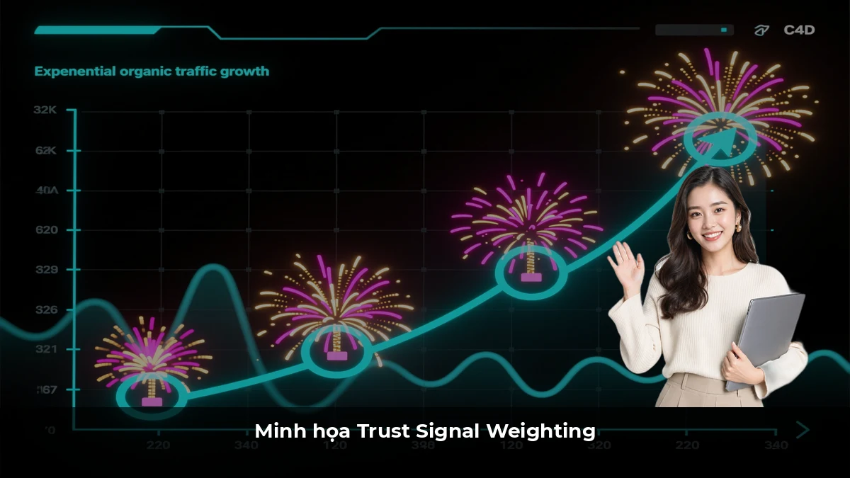 Minh họa Trust Signal Weighting
