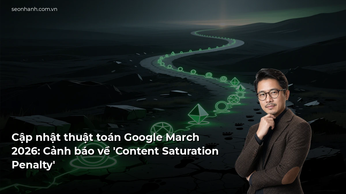 Cập nhật thuật toán Google March 2026: Cảnh báo về 'Content Saturation Penalty'