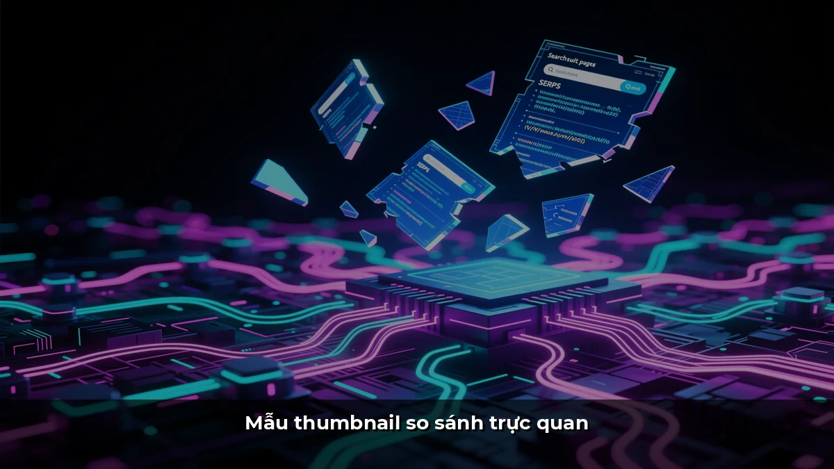Mẫu thumbnail so sánh trực quan