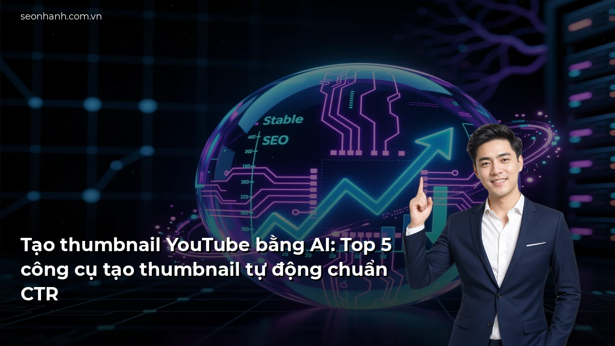 Tạo thumbnail YouTube bằng AI: Top 5 công cụ tạo thumbnail tự động chuẩn CTR
