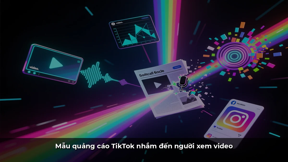 Mẫu quảng cáo TikTok nhắm đến người xem video