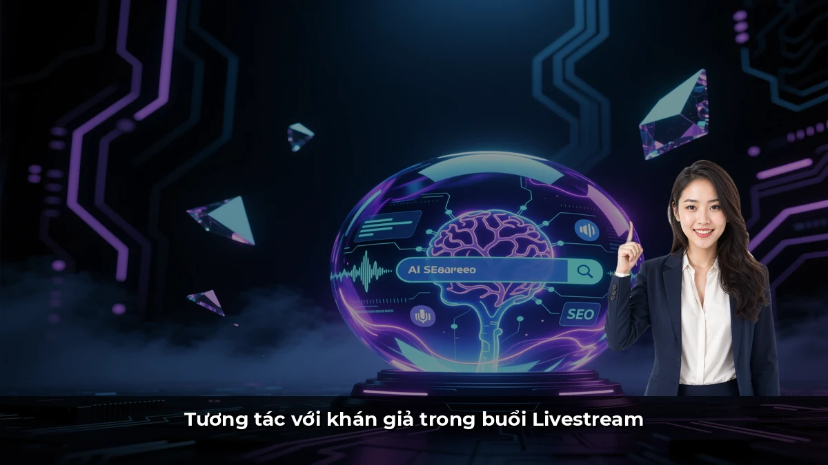 Tương tác với khán giả trong buổi Livestream