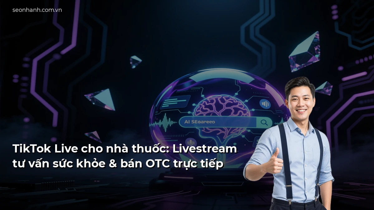 TikTok Live cho nhà thuốc: Livestream tư vấn sức khỏe & bán OTC trực tiếp