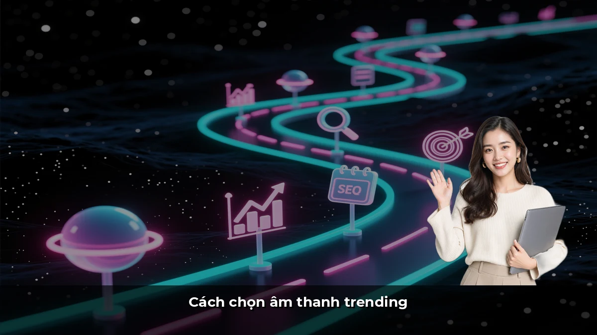 Cách chọn âm thanh trending