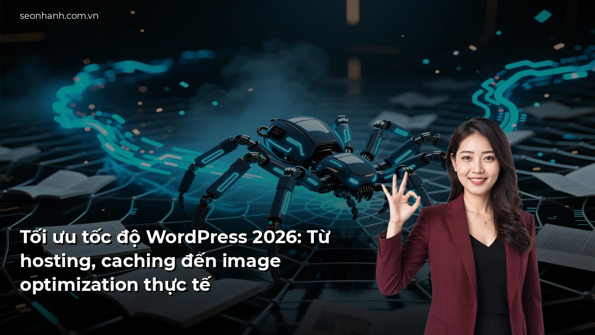 Tối ưu tốc độ WordPress 2026: Từ hosting, caching đến image optimization thực tế