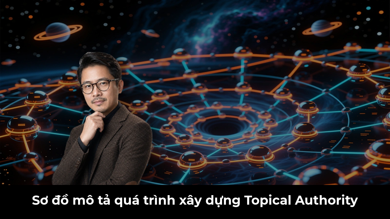 Sơ đồ mô tả quá trình xây dựng Topical Authority