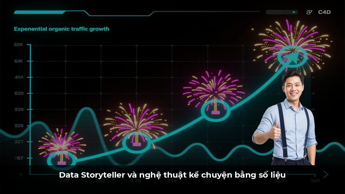 Data Storyteller và nghệ thuật kể chuyện bằng số liệu