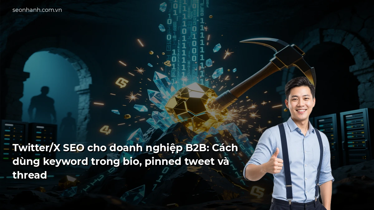 Twitter/X SEO cho doanh nghiệp B2B: Cách dùng keyword trong bio, pinned tweet và thread