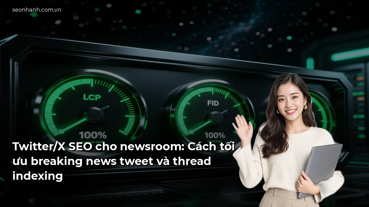Twitter/X SEO cho newsroom: Cách tối ưu breaking news tweet và thread indexing