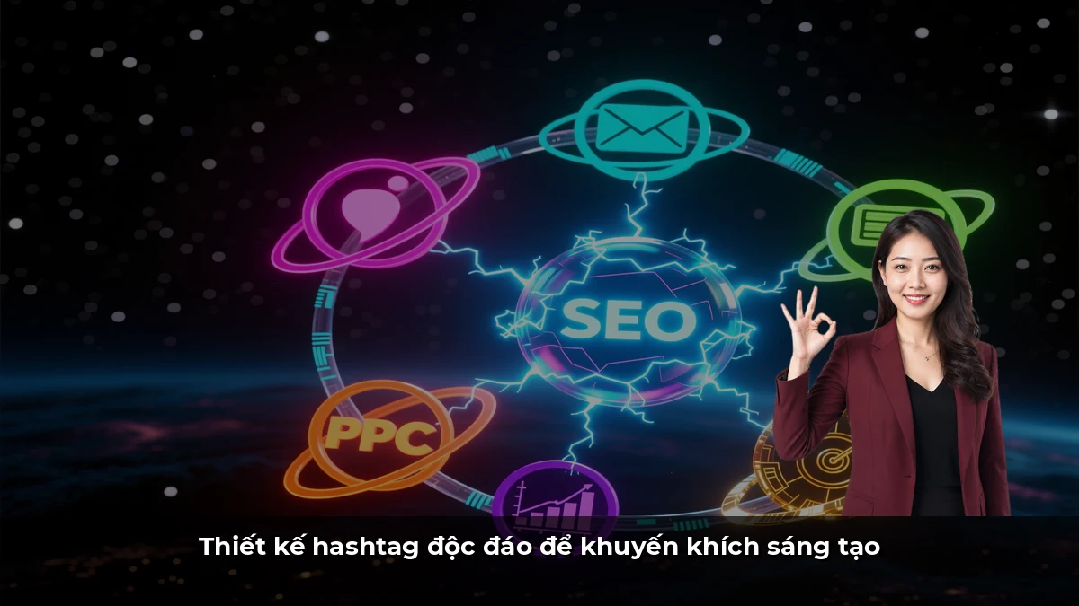 Thiết kế hashtag độc đáo để khuyến khích sáng tạo