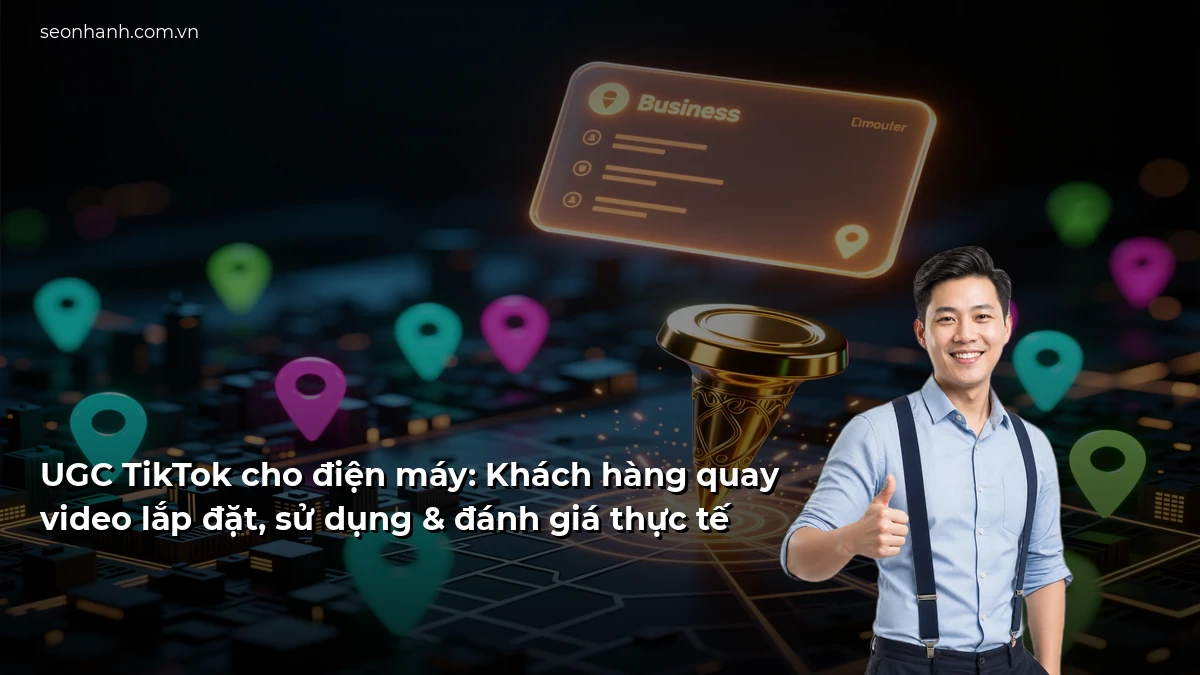 UGC TikTok cho điện máy: Khách hàng quay video lắp đặt, sử dụng & đánh giá thực tế