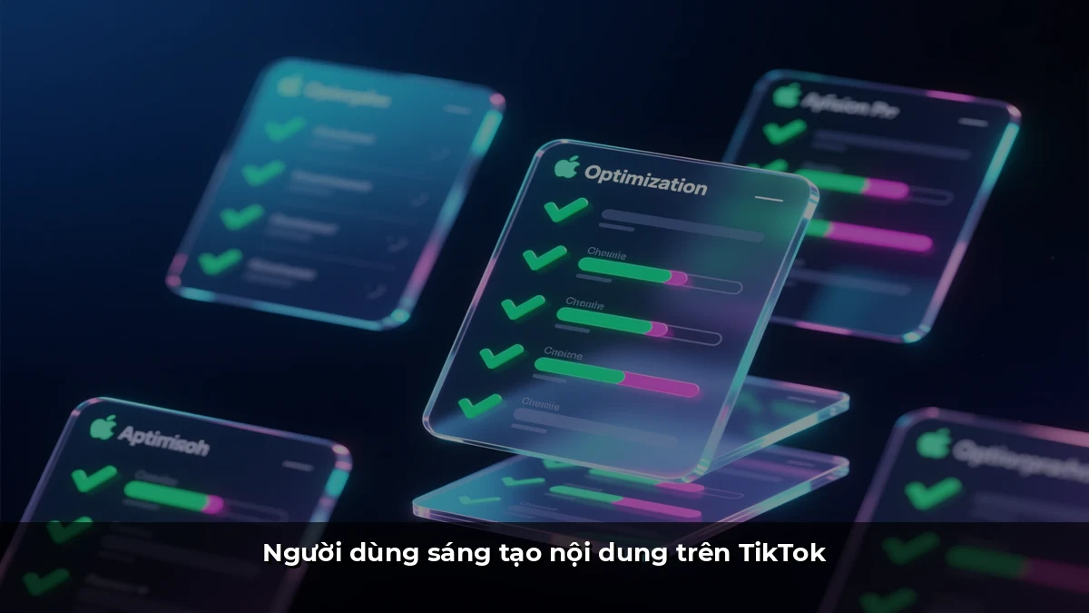 Người dùng sáng tạo nội dung trên TikTok