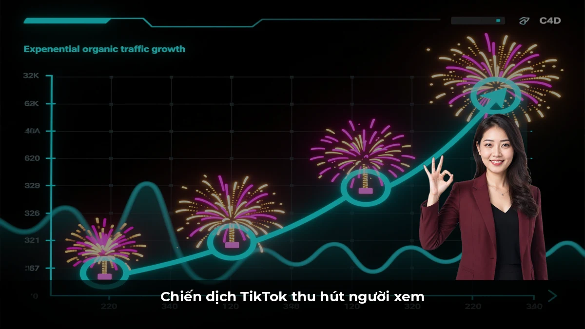 Chiến dịch TikTok thu hút người xem