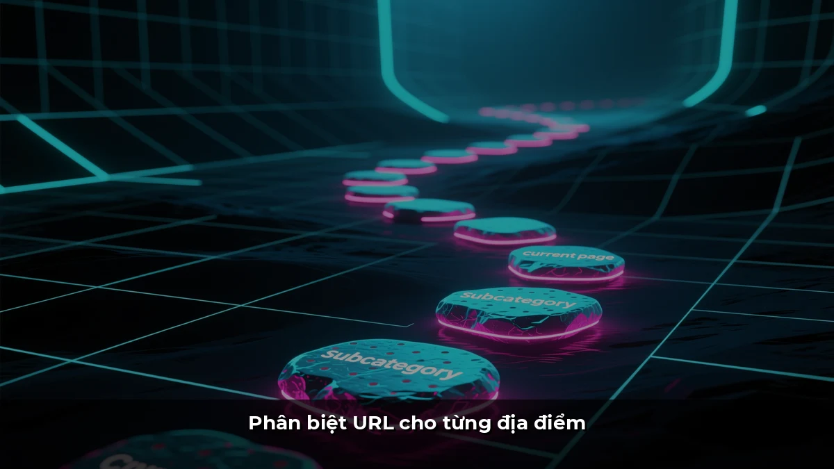 Phân biệt URL cho từng địa điểm