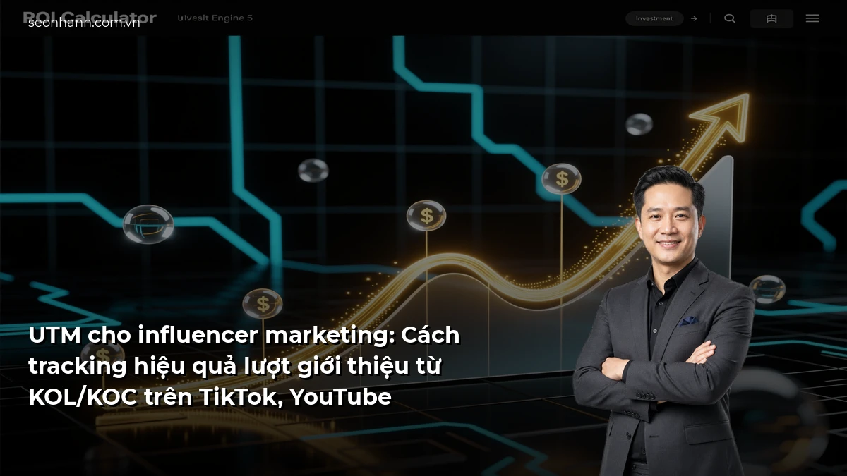 UTM cho influencer marketing: Cách tracking hiệu quả lượt giới thiệu từ KOL/KOC trên TikTok, YouTube