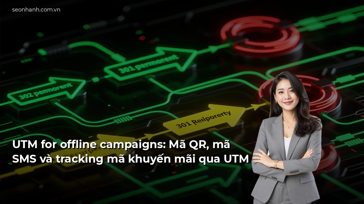 UTM for offline campaigns: Mã QR, mã SMS và tracking mã khuyến mãi qua UTM