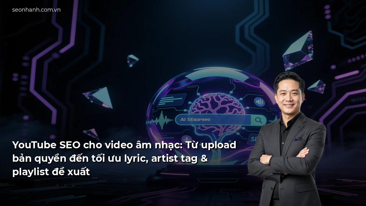 YouTube SEO cho video âm nhạc: Từ upload bản quyền đến tối ưu lyric, artist tag & playlist đề xuất