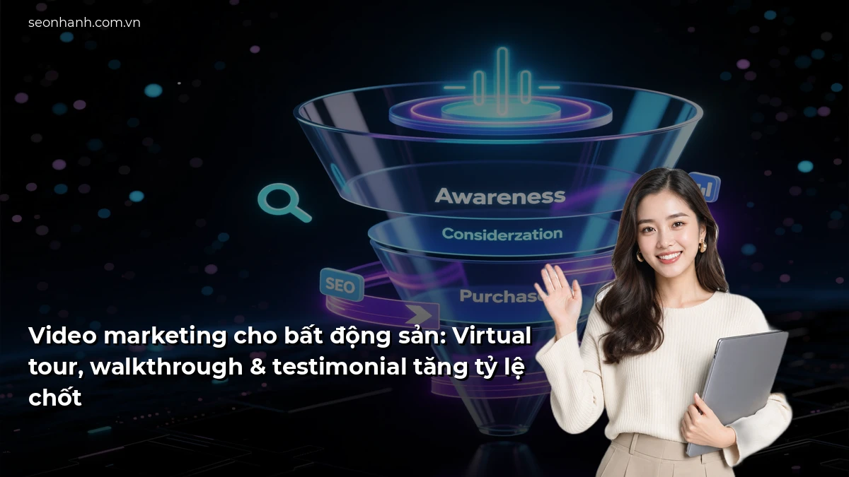 Video marketing cho bất động sản: Virtual tour, walkthrough & testimonial tăng tỷ lệ chốt