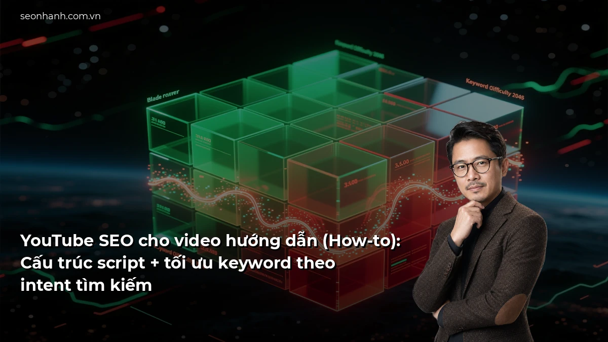 YouTube SEO cho video hướng dẫn (How-to): Cấu trúc script + tối ưu keyword theo intent tìm kiếm