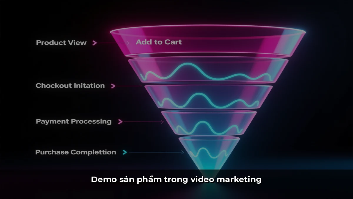 Demo sản phẩm trong video marketing