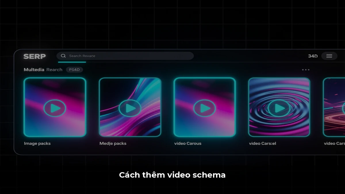 Cách thêm video schema