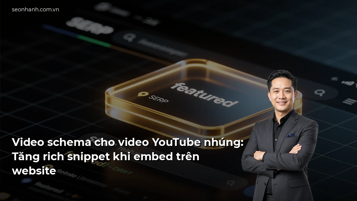 Video schema cho video YouTube nhúng: Tăng rich snippet khi embed trên website
