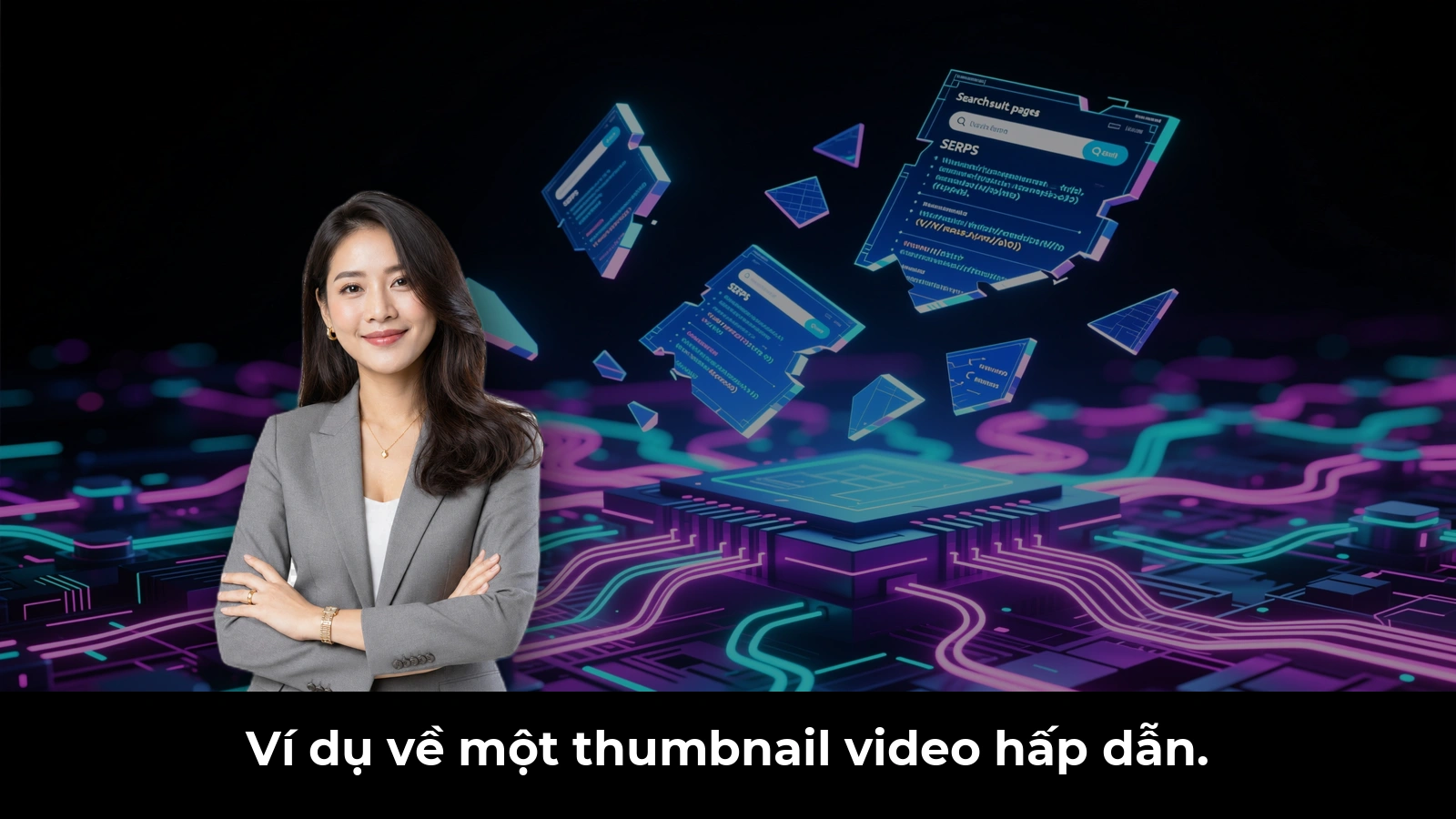 Ví dụ về một thumbnail video hấp dẫn.