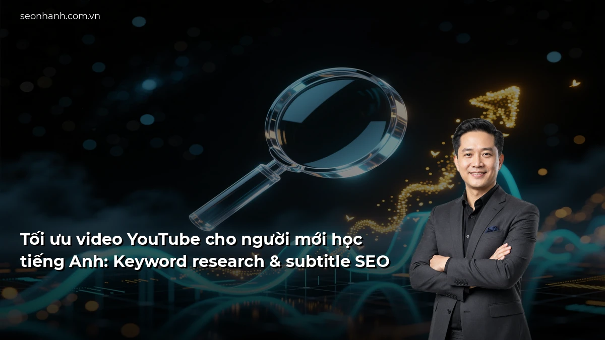 Tối ưu video YouTube cho người mới học tiếng Anh: Keyword research & subtitle SEO