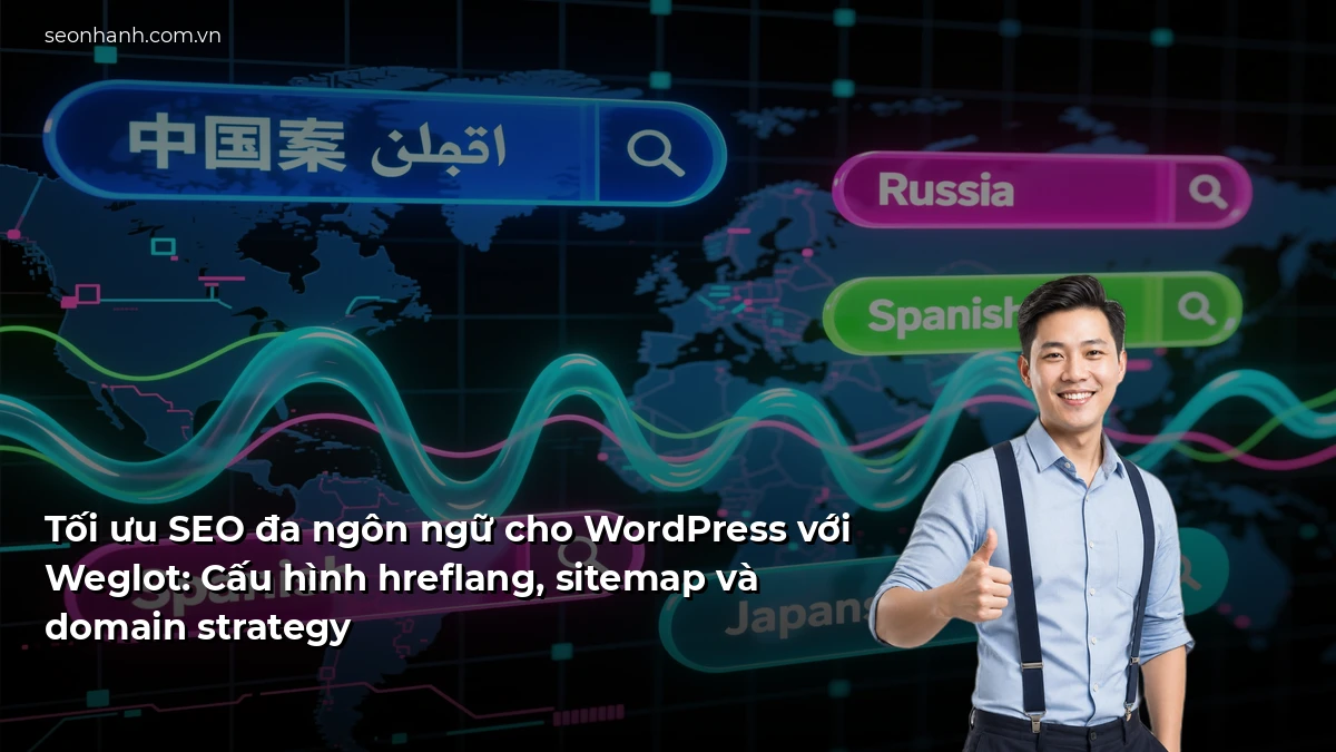 Tối ưu SEO đa ngôn ngữ cho WordPress với Weglot: Cấu hình hreflang, sitemap và domain strategy