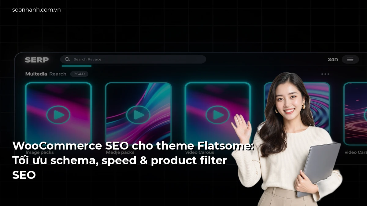 WooCommerce SEO cho theme Flatsome: Tối ưu schema, speed & product filter SEO