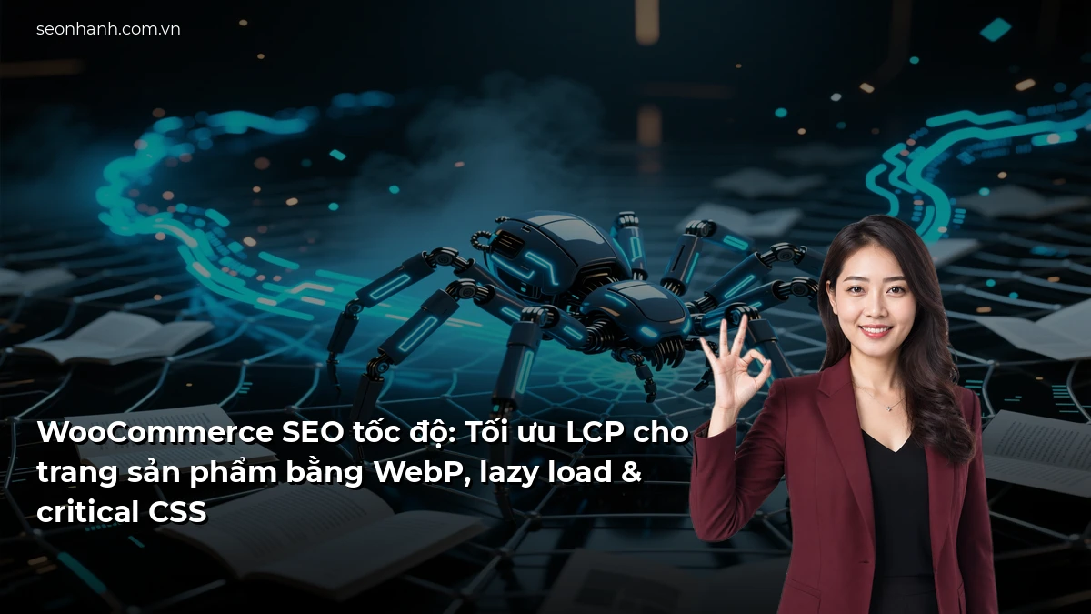 WooCommerce SEO tốc độ: Tối ưu LCP cho trang sản phẩm bằng WebP, lazy load & critical CSS