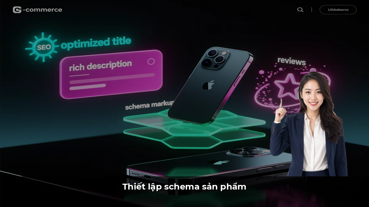 Thiết lập schema sản phẩm