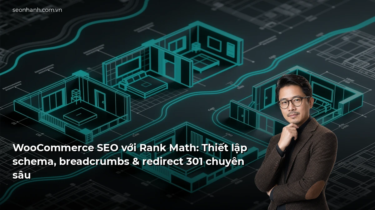 WooCommerce SEO với Rank Math: Thiết lập schema, breadcrumbs & redirect 301 chuyên sâu