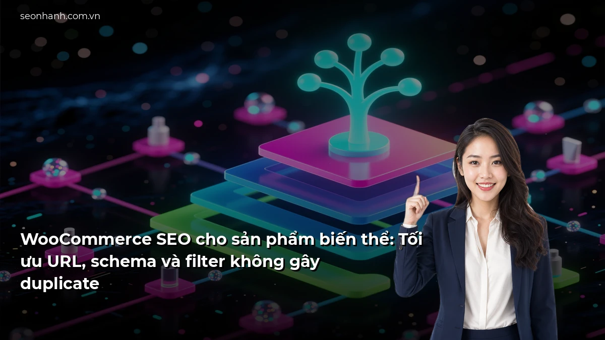 WooCommerce SEO cho sản phẩm biến thể: Tối ưu URL, schema và filter không gây duplicate