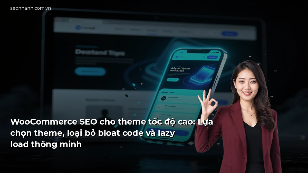 WooCommerce SEO cho theme tốc độ cao: Lựa chọn theme, loại bỏ bloat code và lazy load thông minh