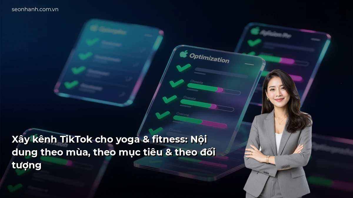 Xây kênh TikTok cho yoga & fitness: Nội dung theo mùa, theo mục tiêu & theo đối tượng