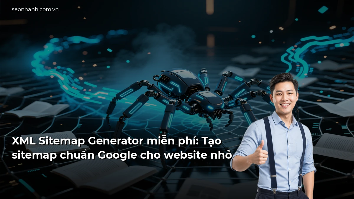 XML Sitemap Generator miễn phí: Tạo sitemap chuẩn Google cho website nhỏ