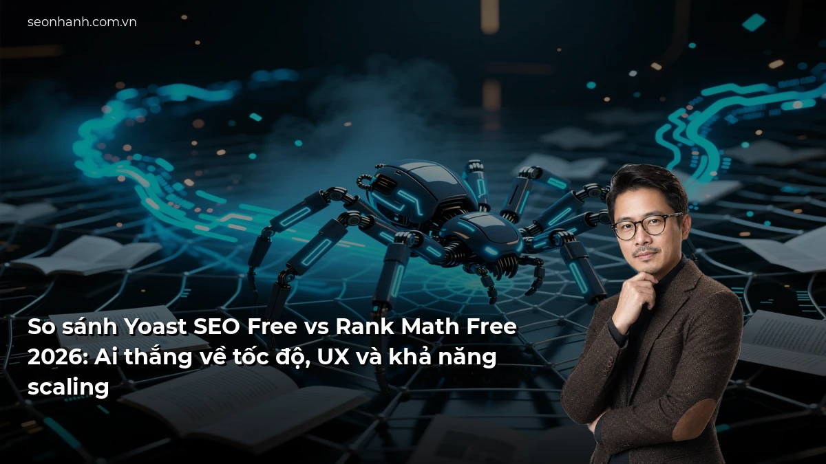 So sánh Yoast SEO Free vs Rank Math Free 2026: Ai thắng về tốc độ, UX và khả năng scaling