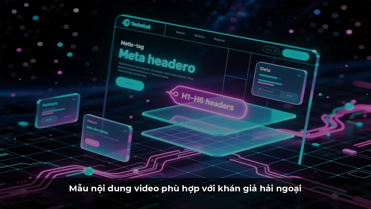 Mẫu nội dung video phù hợp với khán giả hải ngoại