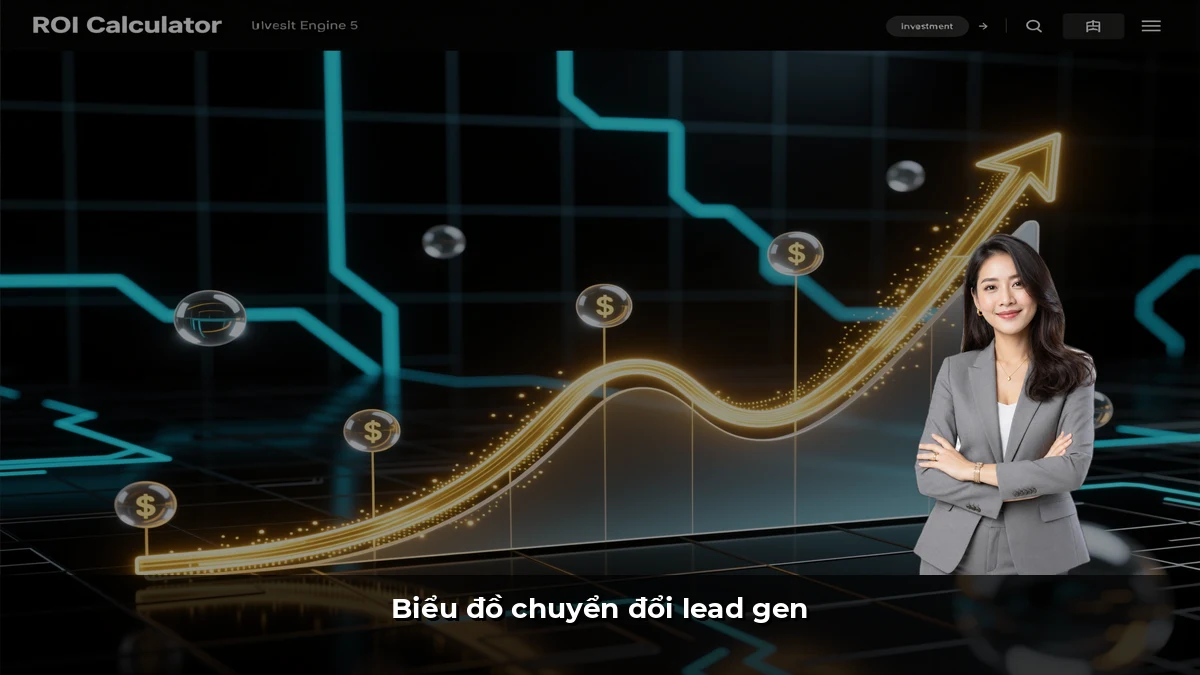 Biểu đồ chuyển đổi lead gen