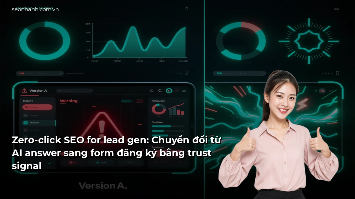 Zero-click SEO for lead gen: Chuyển đổi từ AI answer sang form đăng ký bằng trust signal