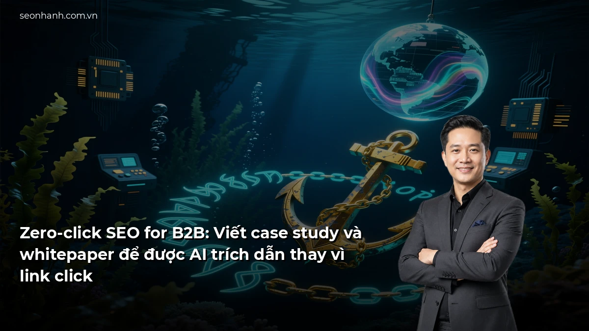 Zero-click SEO for B2B: Viết case study và whitepaper để được AI trích dẫn thay vì link click
