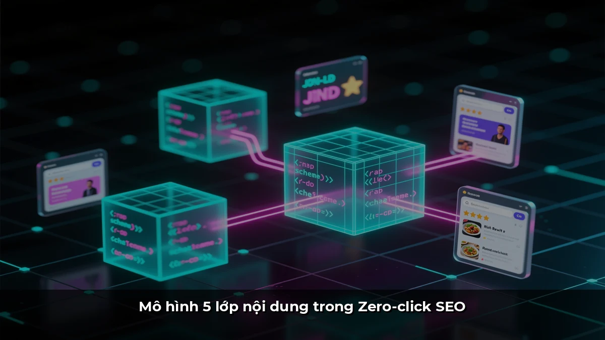 Mô hình 5 lớp nội dung trong Zero-click SEO