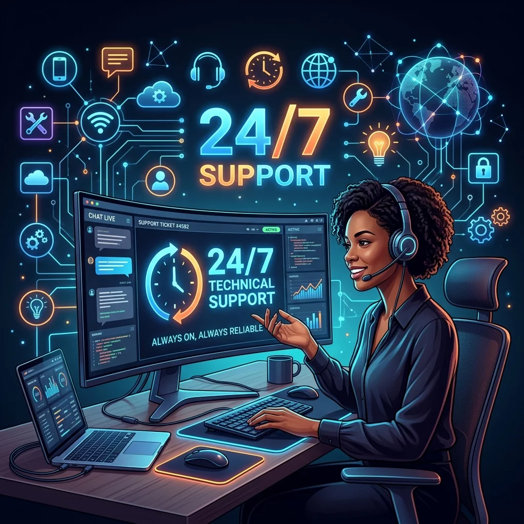 Hỗ trợ kỹ thuật 24/7